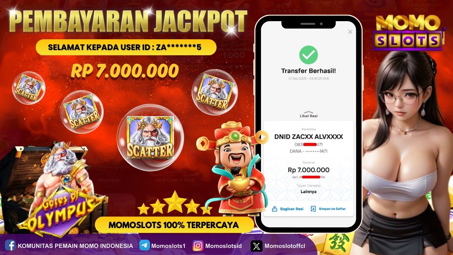 MOMOSLOTS JACKPOT SLOT GATES OF OLYMPUS